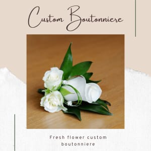 Custom Boutonniere Flower Bouquet