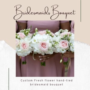 Custom Bridesmaid Bouquet Flower Bouquet