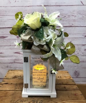 "Forever In Our Hearts" Lantern Flower Bouquet