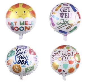 Get Well Mylar Flower Bouquet