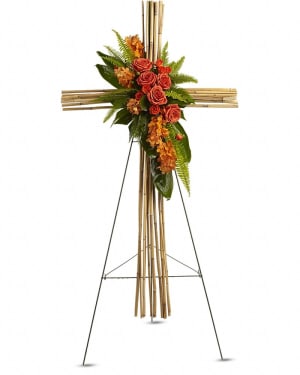 River Cane Cross Flower Bouquet