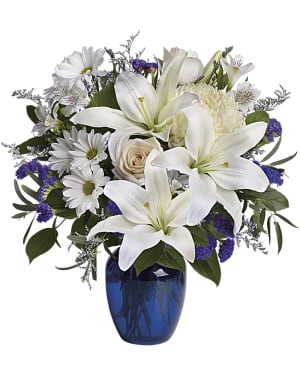 Beautiful in Blue Flower Bouquet