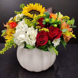 White Pumkin Bouquet Flower Bouquet