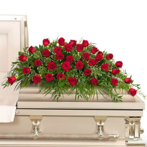 36 Red Roses Casket Spray Flower Bouquet