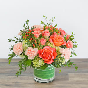 Coral Revival Flower Bouquet