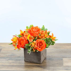 Rosy Tangerine Flower Bouquet