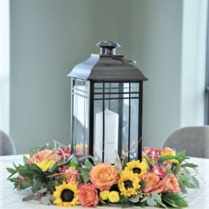 Sunset Lantern Flower Bouquet