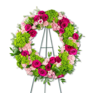 Eternally Grateful Wreath Flower Bouquet