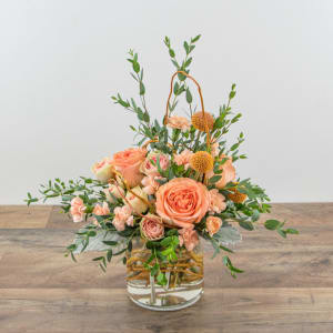 Peach Prosecco Flower Bouquet