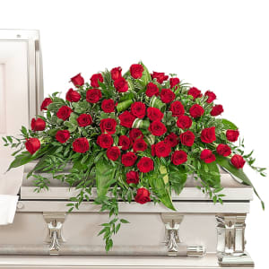 Everlasting Love Casket Spray Flower Bouquet