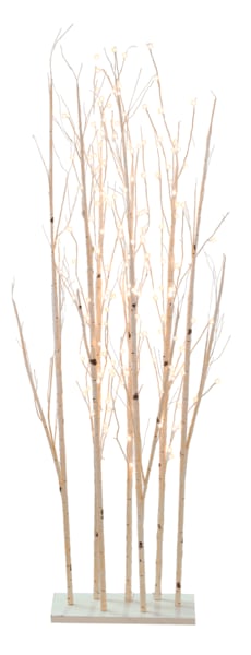 LED Warm White Light Up Birch Twig Trees Flower Bouquet