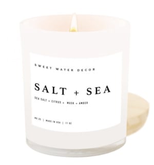 Salt + Sea Soy Candle Flower Bouquet