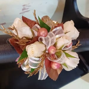 Rose Gold Corsage Flower Bouquet