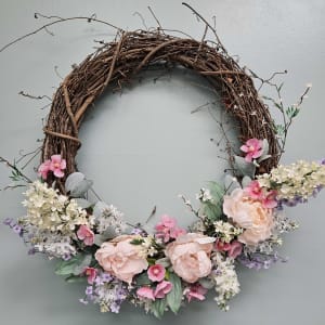 Spring Sentiments Wreath Flower Bouquet