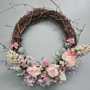 Spring Sentiments Wreath Flower Bouquet