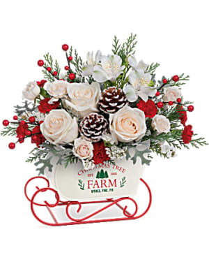 Winter Sleigh Bouquet Flower Bouquet
