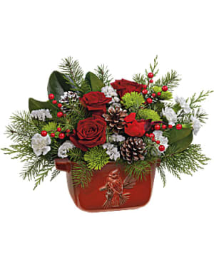 Classic Cardinal Centerpiece Flower Arrangement Classic Cardinal Centerpiece Flower Bouquet