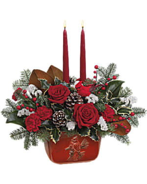 Christmas Classic Centerpiece Flower Bouquet
