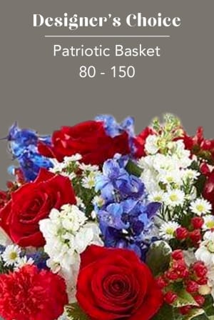 PATRIOTIC MIX - BASKET Flower Bouquet