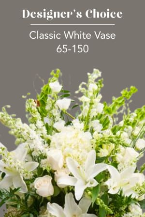 CLASSIC WHITE - VASE Flower Bouquet