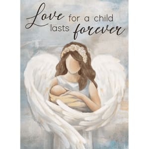 Love for a Child Sympathy Card Flower Bouquet