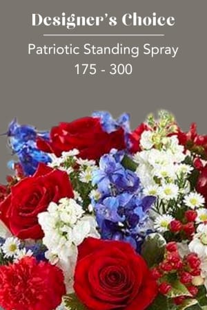 PATRIOTIC STANDING SPRAY Flower Bouquet