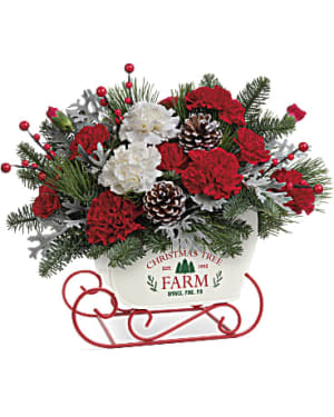 Teleflora's Sleigh The Season Bouquet Flower Bouquet