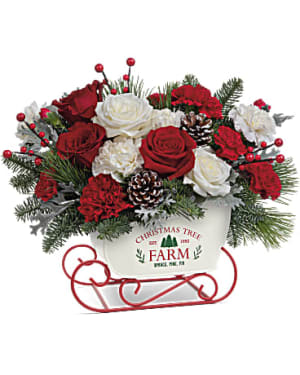 Teleflora's Sleigh The Season Bouquet Flower Bouquet