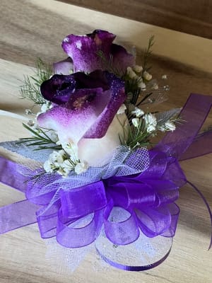 2 Rose Wrist Corsage Flower Bouquet