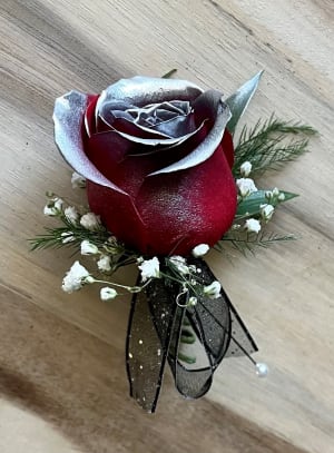 1 Rose Boutonniere Flower Bouquet