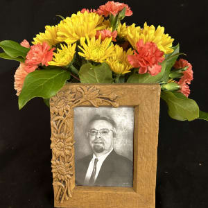 Dia de los Muertos Frame and Flower Flower Bouquet