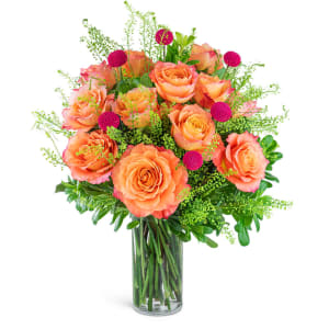 One Dozen Wild and Free Spirit Roses Flower Bouquet