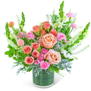 Rosy Coral Sundance Flower Bouquet