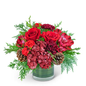 Ruby Red Velvet Flower Bouquet