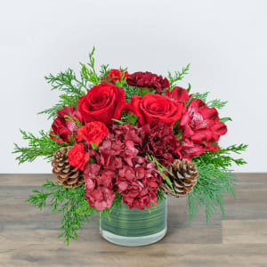 Ruby Red Velvet Flower Bouquet