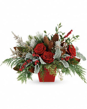 Winter Blooms Centerpiece Flower Arrangement Winter Blooms Centerpiece Flower Bouquet
