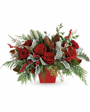 Winter Blooms Centerpiece Flower Arrangement Winter Blooms Centerpiece Flower Bouquet