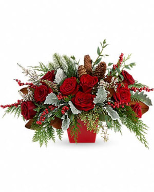 Winter Blooms Centerpiece Flower Arrangement Winter Blooms Centerpiece Flower Bouquet