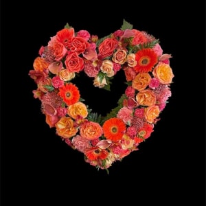 Heart Wreath Flower Bouquet