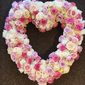 Heart Wreath Flower Bouquet