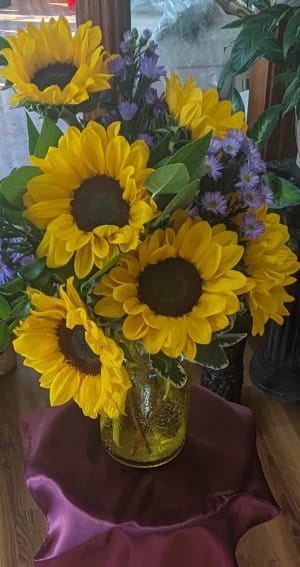 Sunflower Field Flower Bouquet