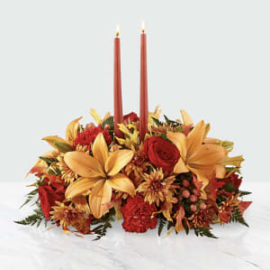 Bright Autumn Centerpiece Flower Bouquet