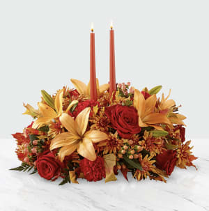 Bright Autumn Centerpiece Flower Bouquet