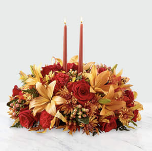 Bright Autumn Centerpiece Flower Bouquet