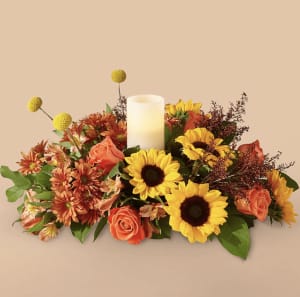 Honey Spark Centerpiece Flower Arrangement Honey Spark Centerpiece Flower Bouquet