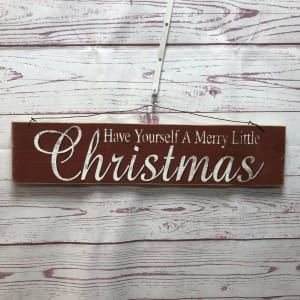 Horizontal Wooden Christmas Signs Flower Arrangement Horizontal Wooden Christmas Signs Flower Bouquet
