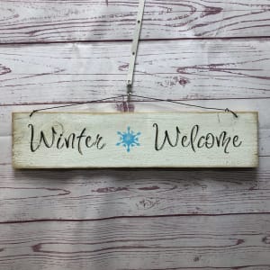 Horizontal Wooden Christmas Signs Flower Arrangement Horizontal Wooden Christmas Signs Flower Bouquet