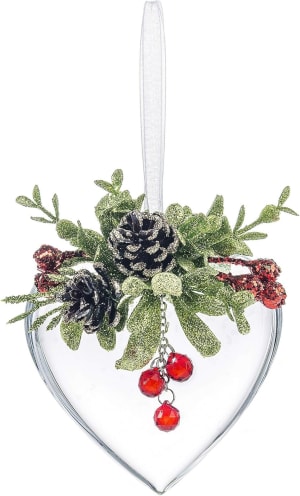 Ganz Kissing Krystal Classic Red Ornament Flower Bouquet