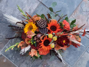 Harvest Table Centerpiece Flower Bouquet