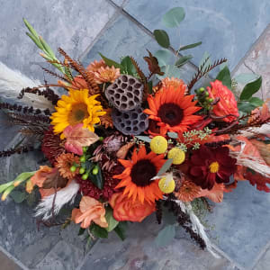 Harvest Table Centerpiece Flower Bouquet